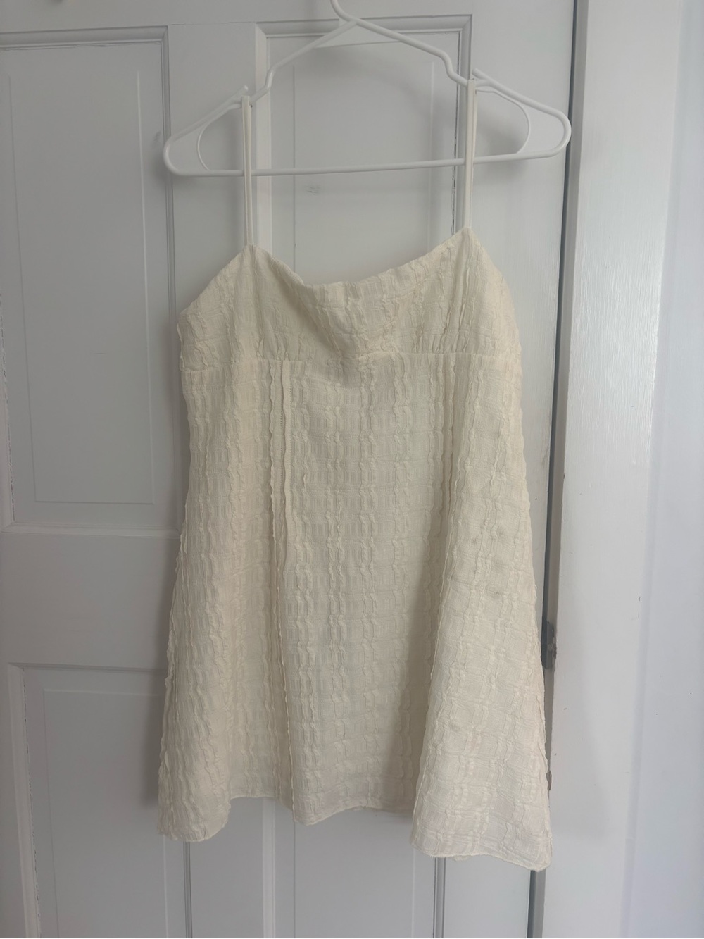 Princess Polly Cream Slip Dress with Delicate Texture